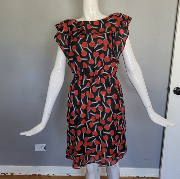 Molly Bracken Lollipop Print Dress, VGUC, Size M - Picture 2 of 9